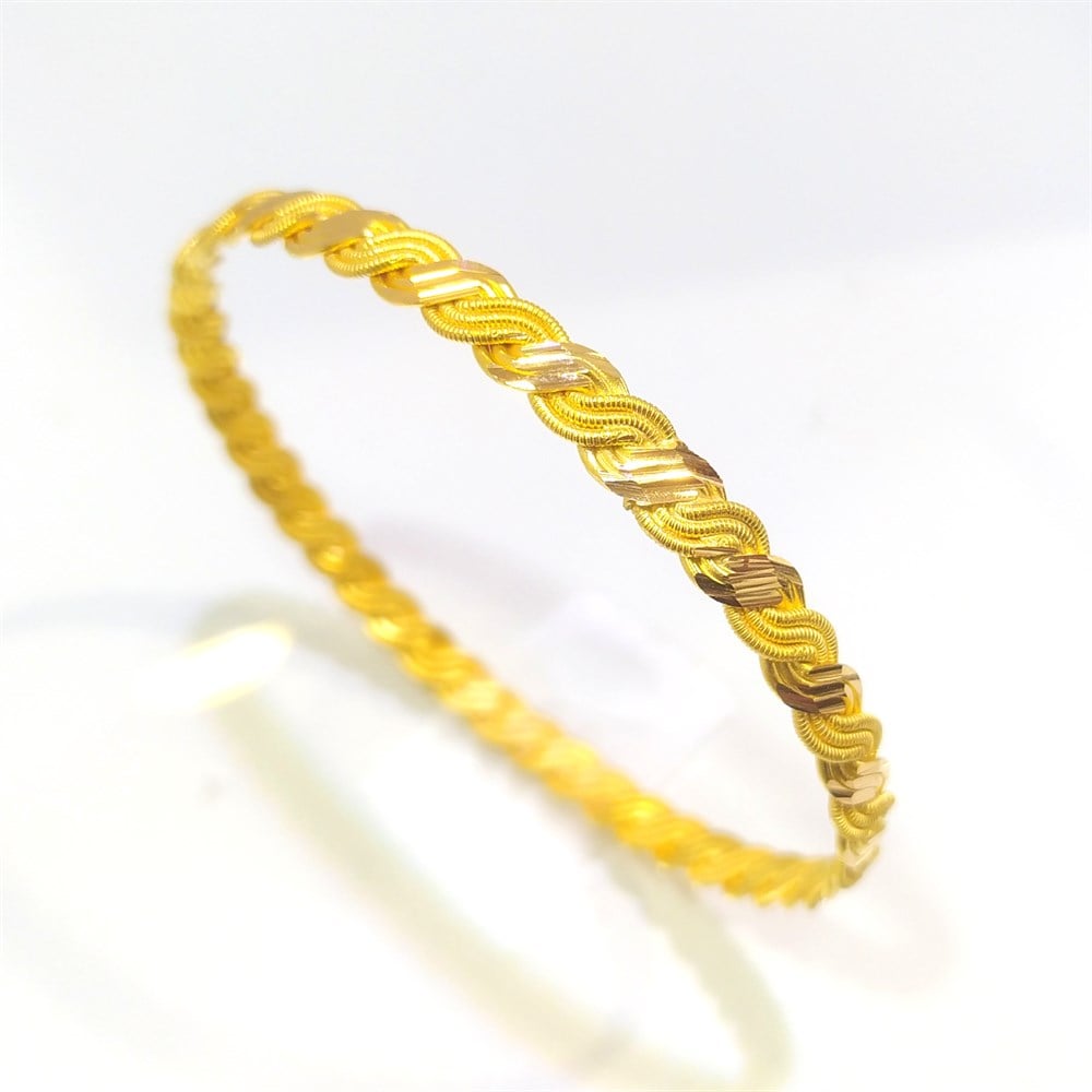 Buse Altı Telli Burma İŞÇİLİKSİZ Bilezik 15,00gr 22 Ayar