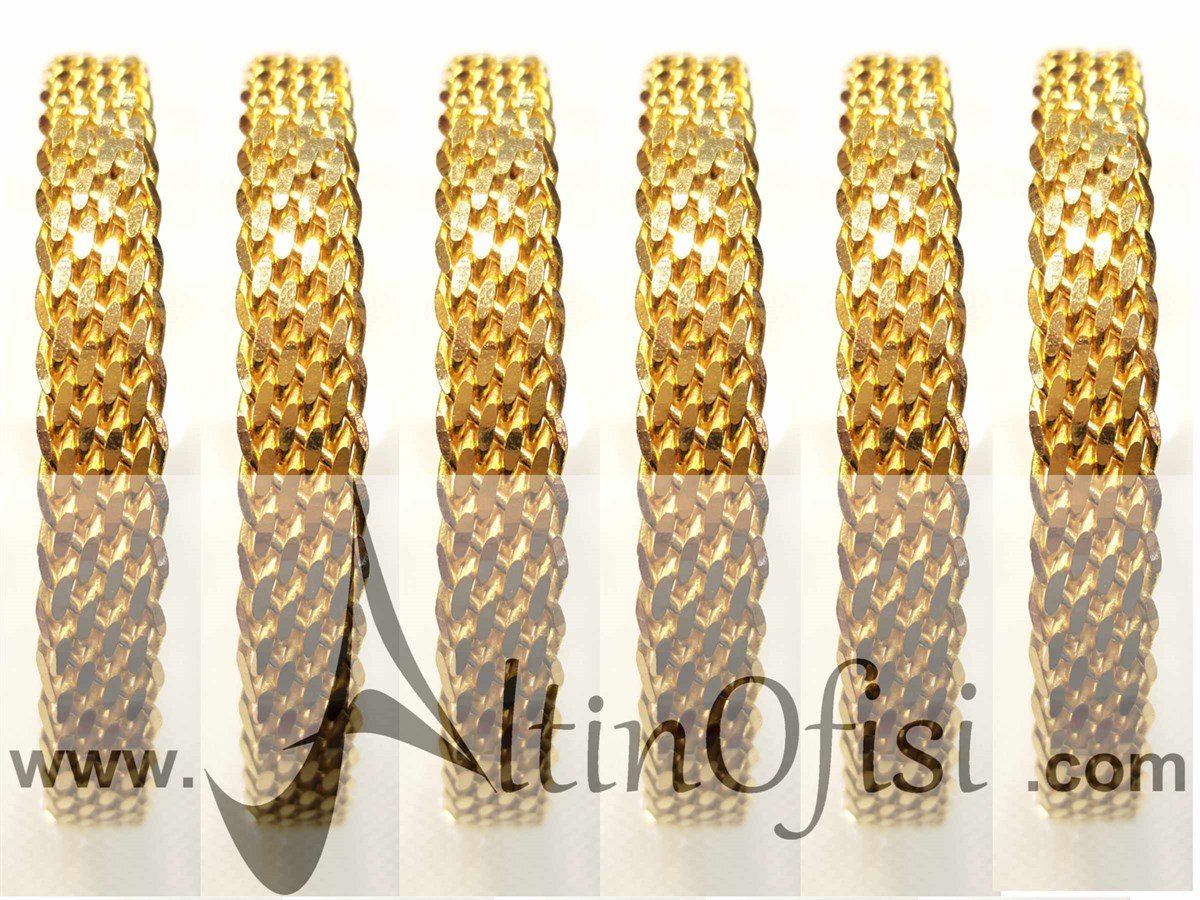 Dövme Hasır Bilezik 25,00gr 22 Ayar