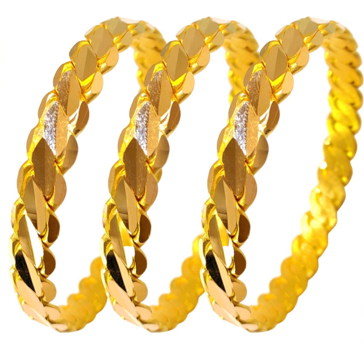 Mersin Adana Üç Telli Burma Bilezik 50,00gr 22 Ayar