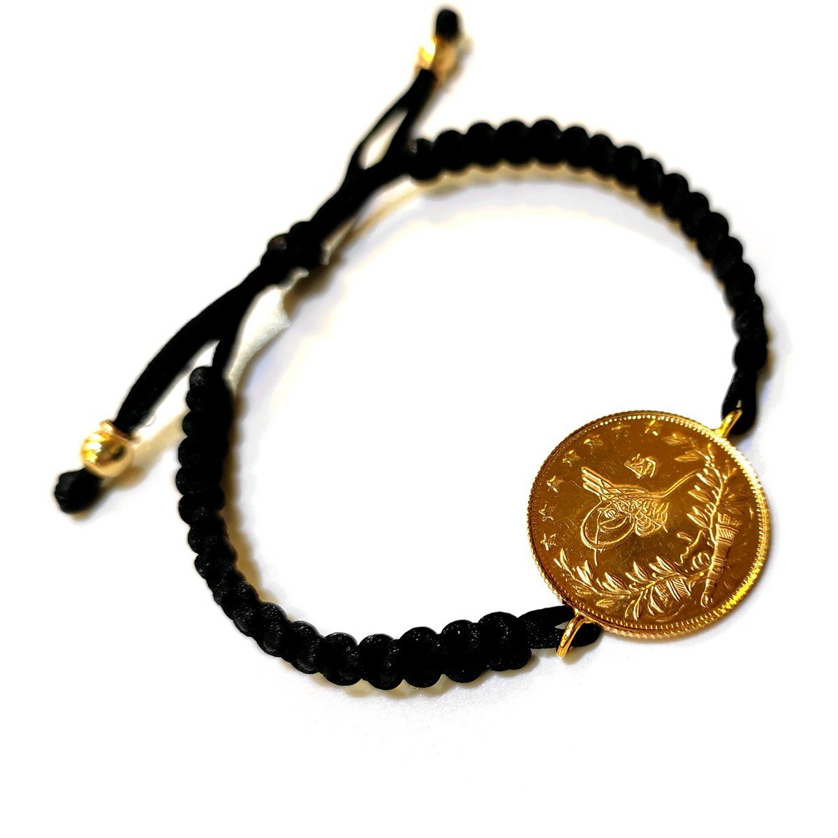 Reşat Tam Altın Makrome Örgü Bileklik 22 Ayar Altın