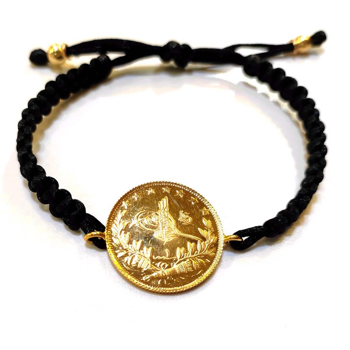 Reşat Tam Altın Makrome Örgü Bileklik 22 Ayar Altın