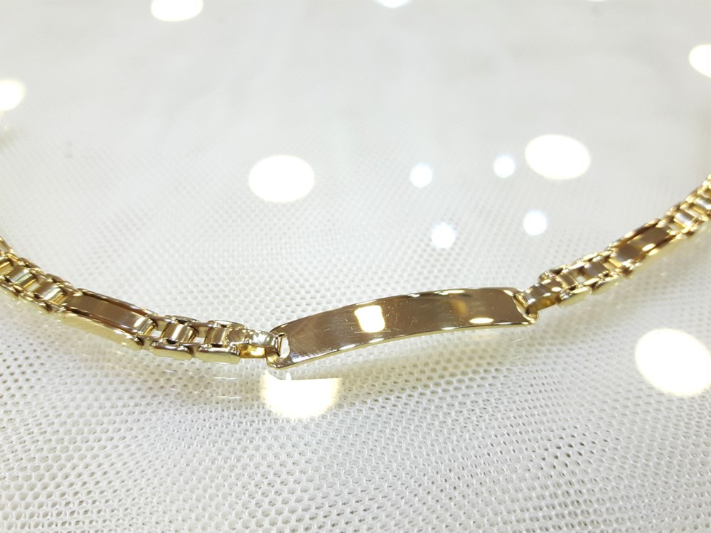 İsim Yazılabilir Künye 14K Altın