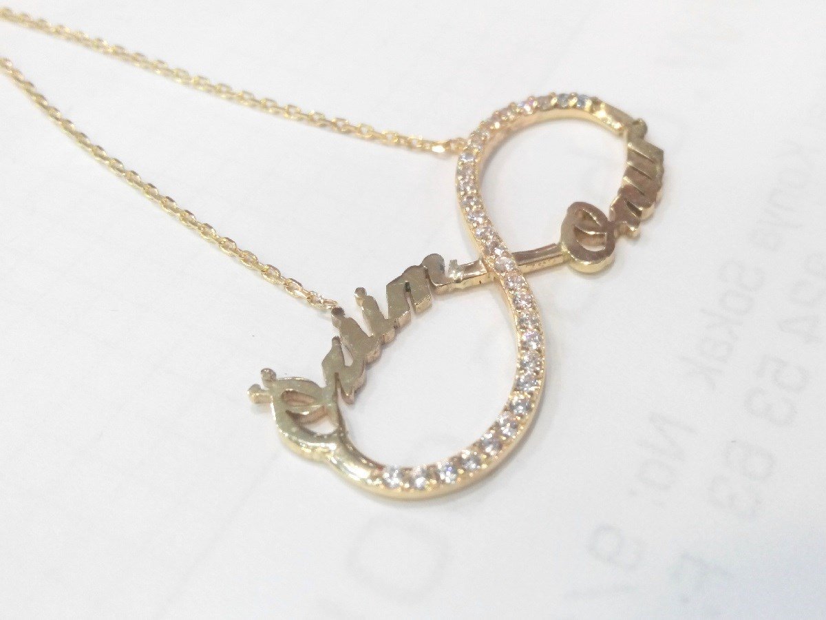 İsim Kolye 14 Ayar Altın