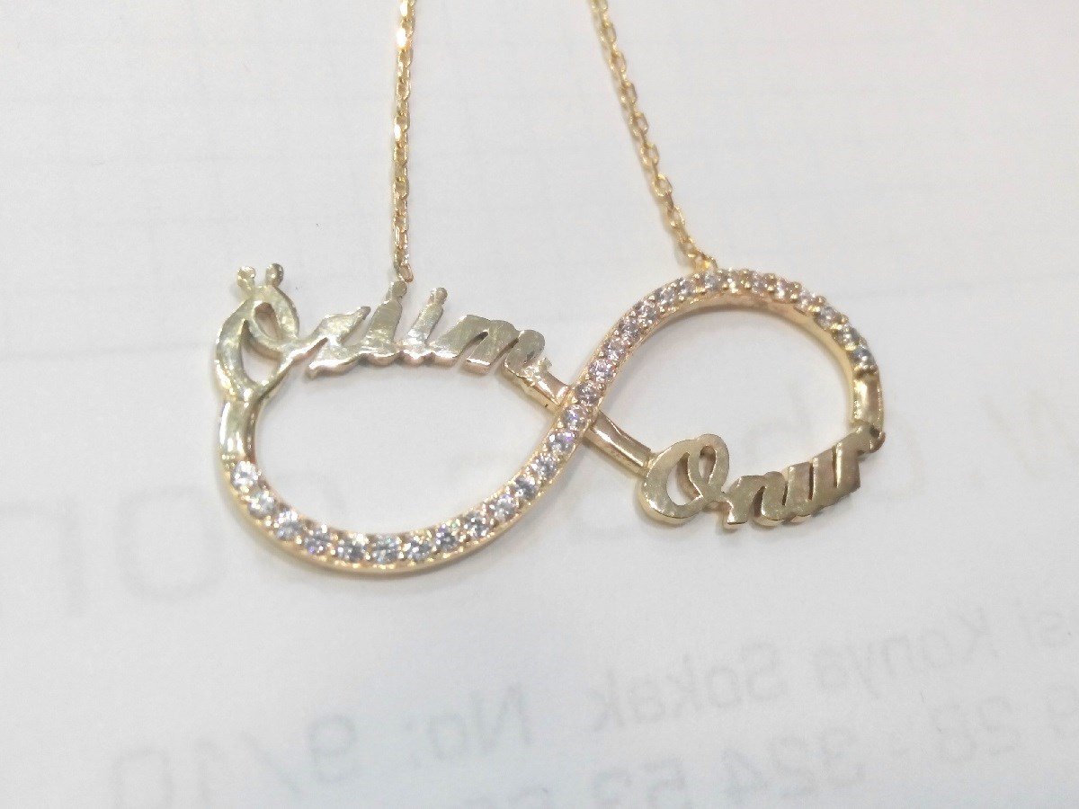 İsim Kolye 14 Ayar Altın