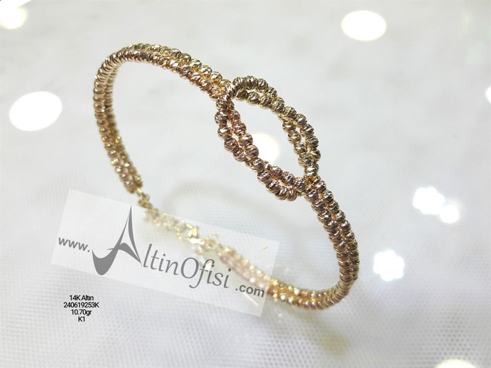 Dorika Toplu Kelepçe Biezik 14 Ayar Altın