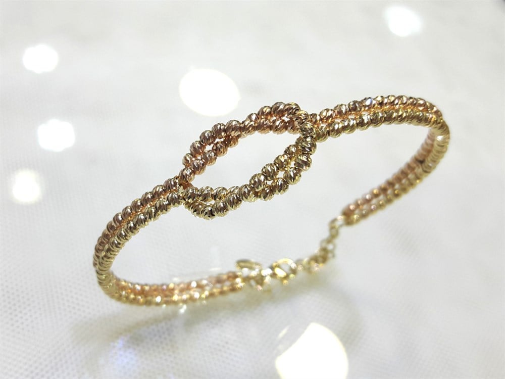 Dorika Toplu Kelepçe Biezik 14 Ayar Altın