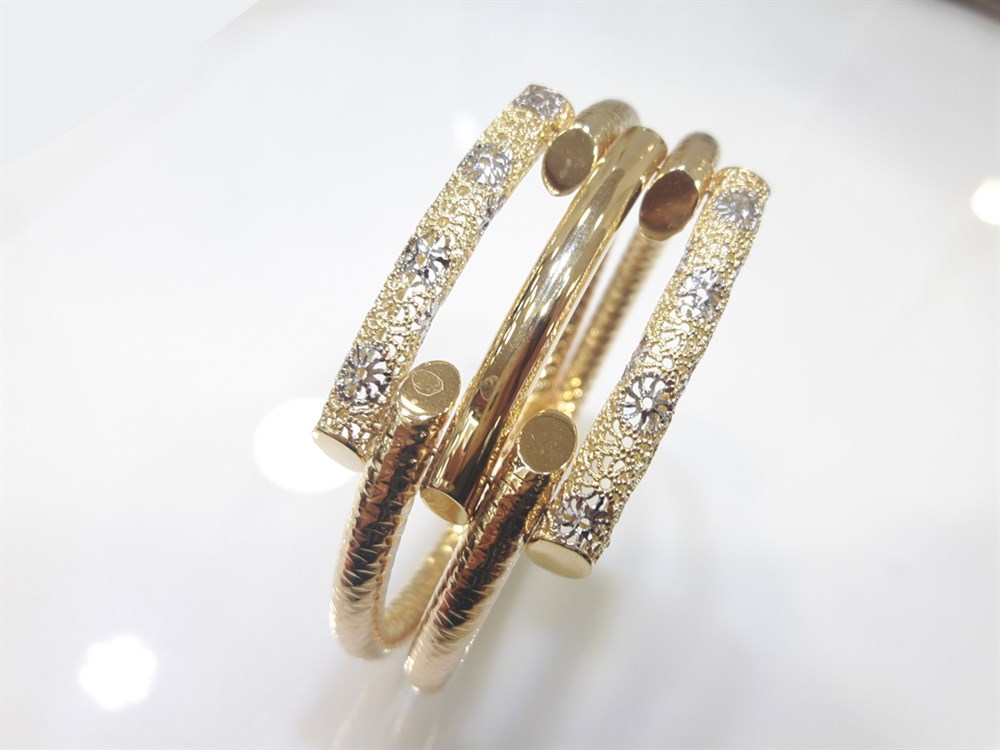 Kaburga Kelepçe Bilezik 14 Ayar Altın