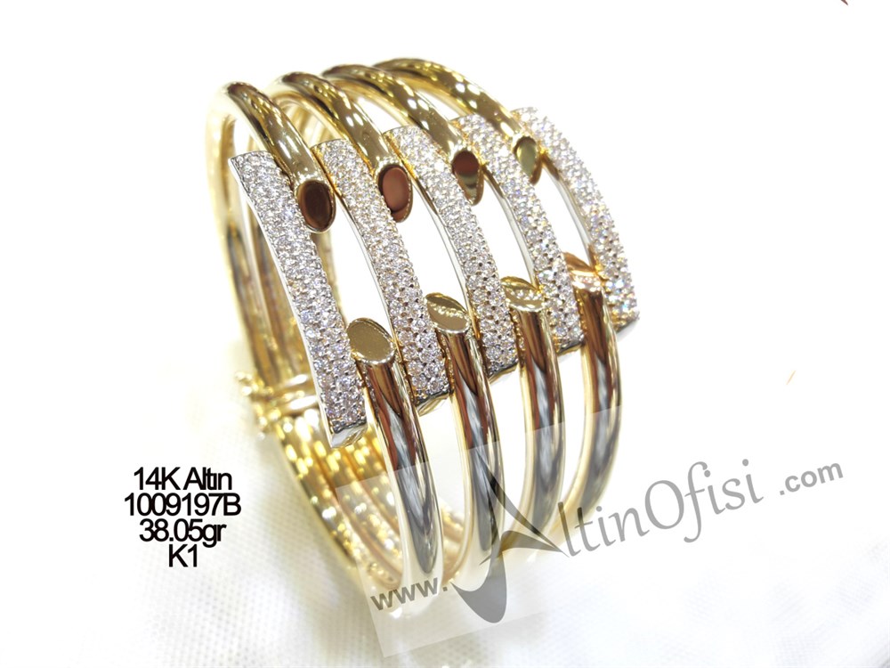 Kaburga Kelepçe Bilezik 14 Ayar Altın