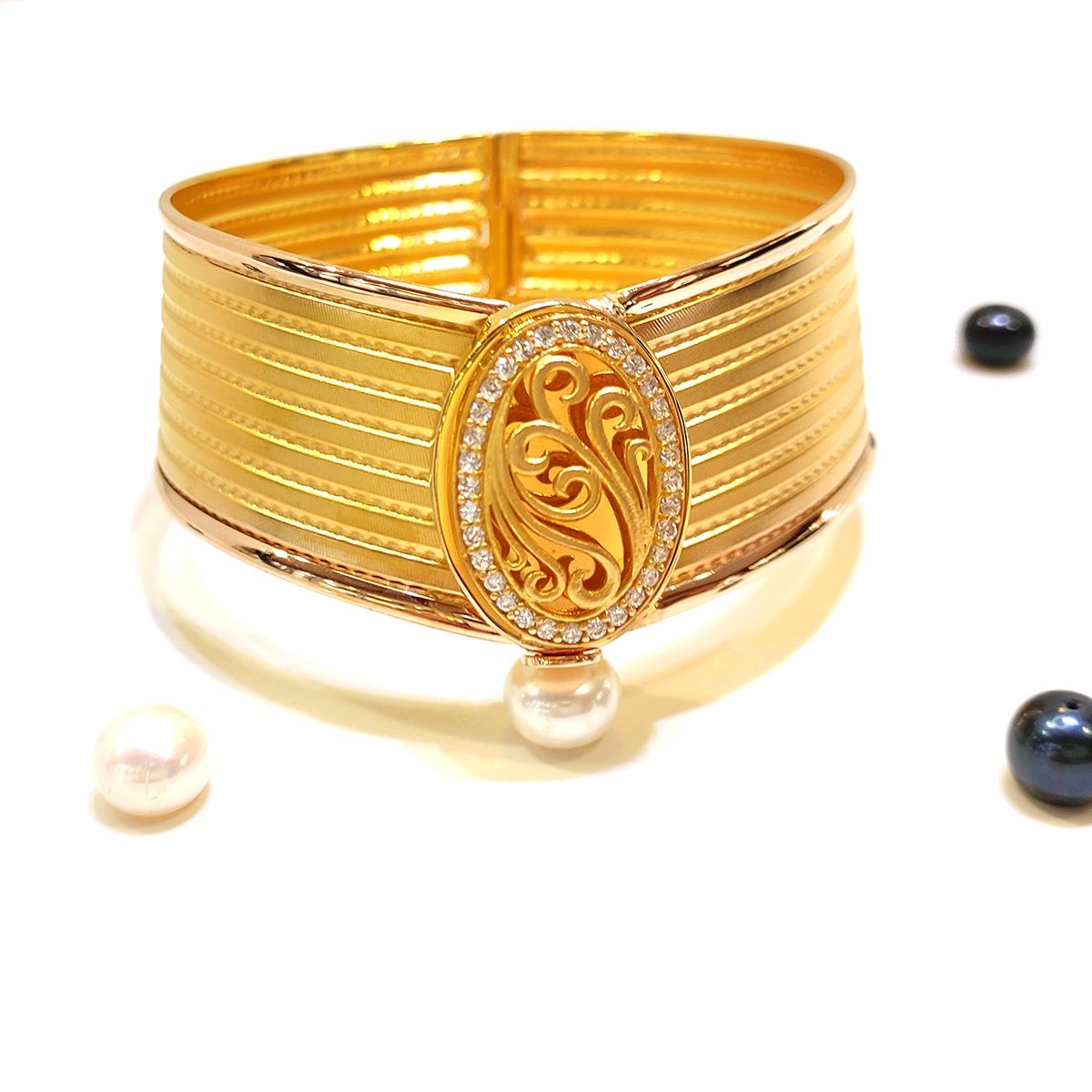 Kelepçe Bilezik 14 Ayar Altın HD VİDEOLU