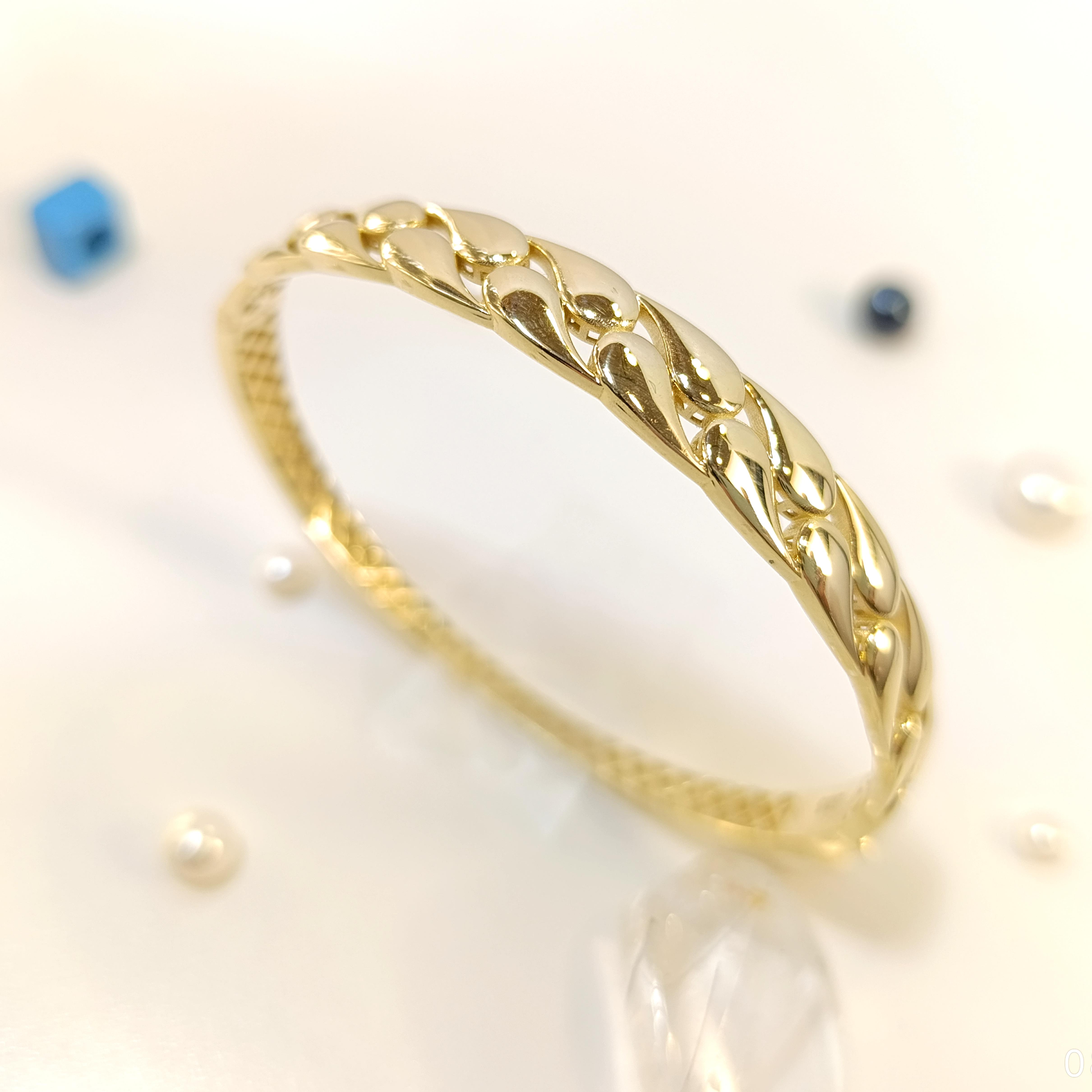 PR Damlası Kelepçe Bilezik 14 Ayar Altın HD VİDEOLU