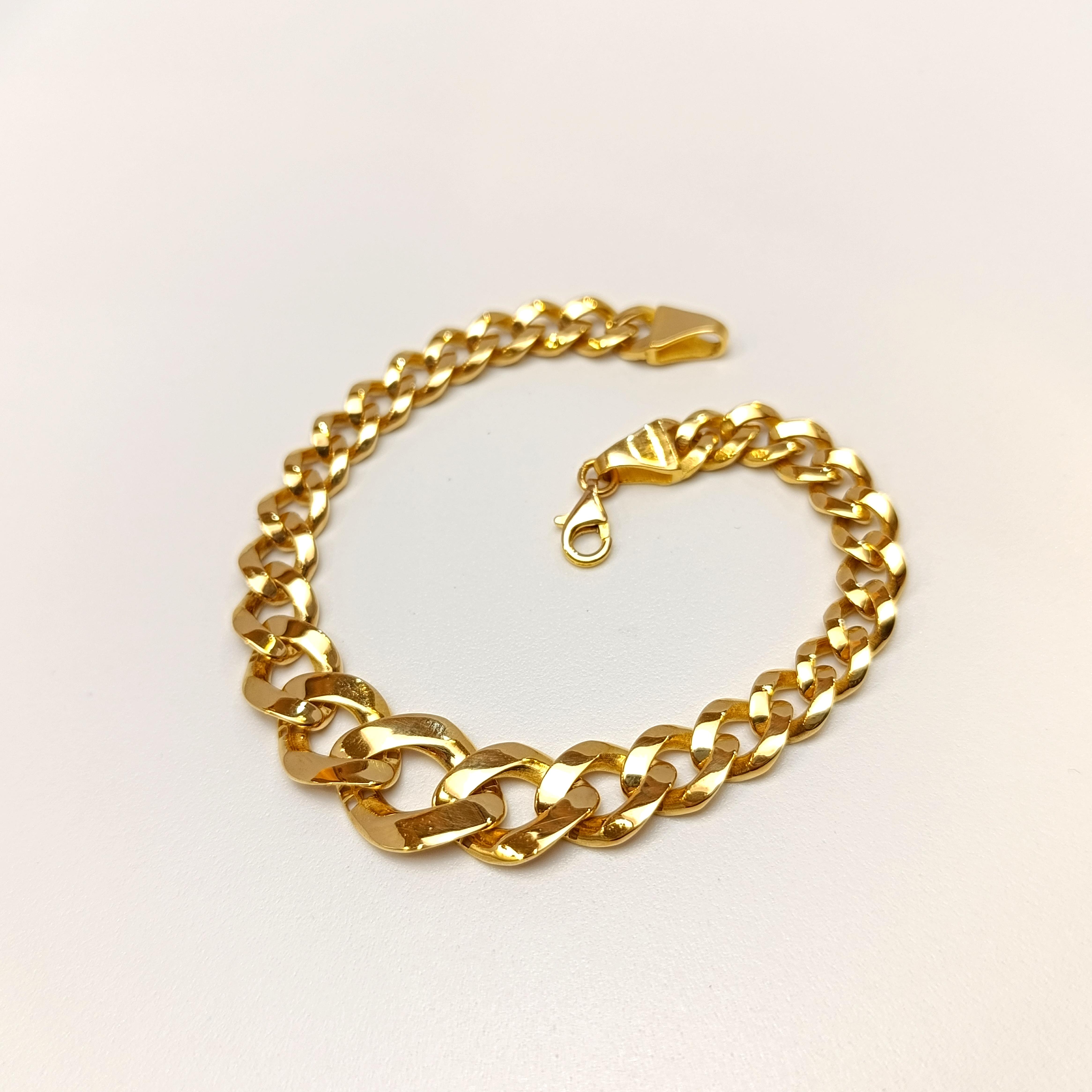 13.2mm Gurmet Bileklik Künye 22 Ayar Altın HD VİDEOLU