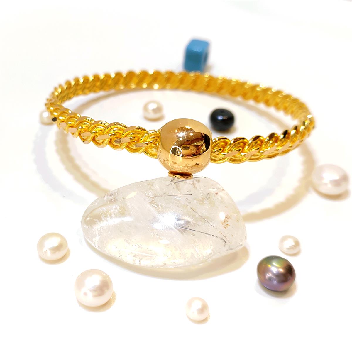 30gr İşçiliksiz Elmas Kırığı Kelepçe Bilezik 22 Ayar Altın Yatırım ve Tasarruf İçin