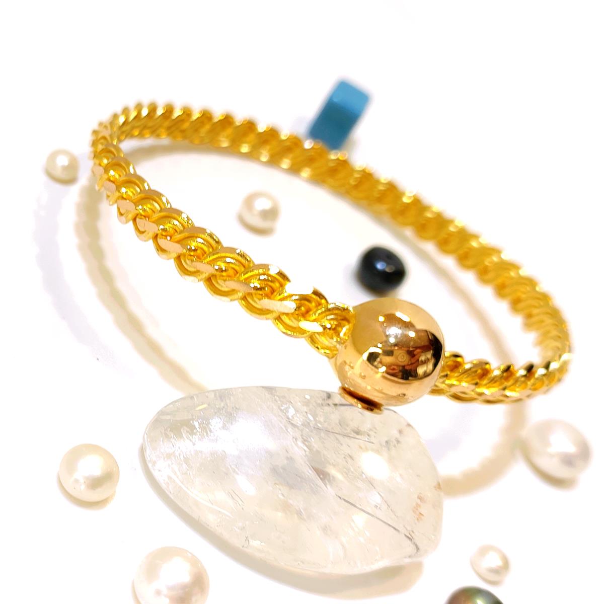 30gr İşçiliksiz Elmas Kırığı Kelepçe Bilezik 22 Ayar Altın Yatırım ve Tasarruf İçin