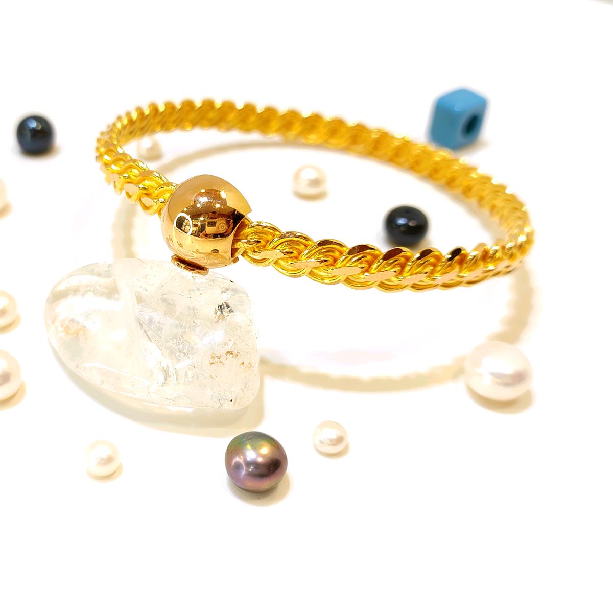 30gr İşçiliksiz Elmas Kırığı Kelepçe Bilezik 22 Ayar Altın Yatırım ve Tasarruf İçin