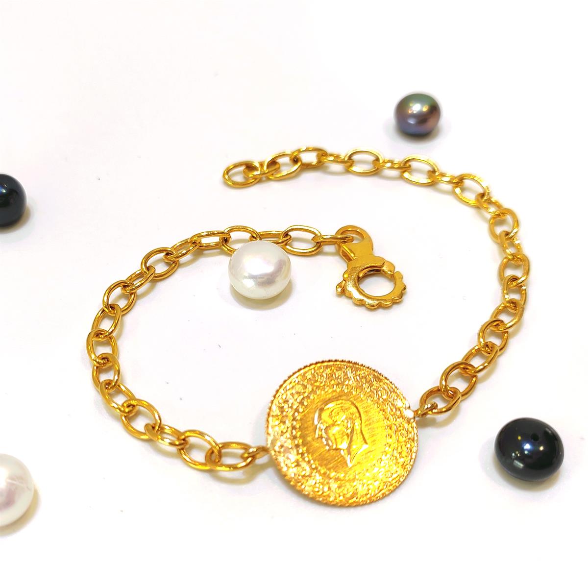 Çeyrek Altınlı Bileklik 22 Ayar altın HD VİDEOLU