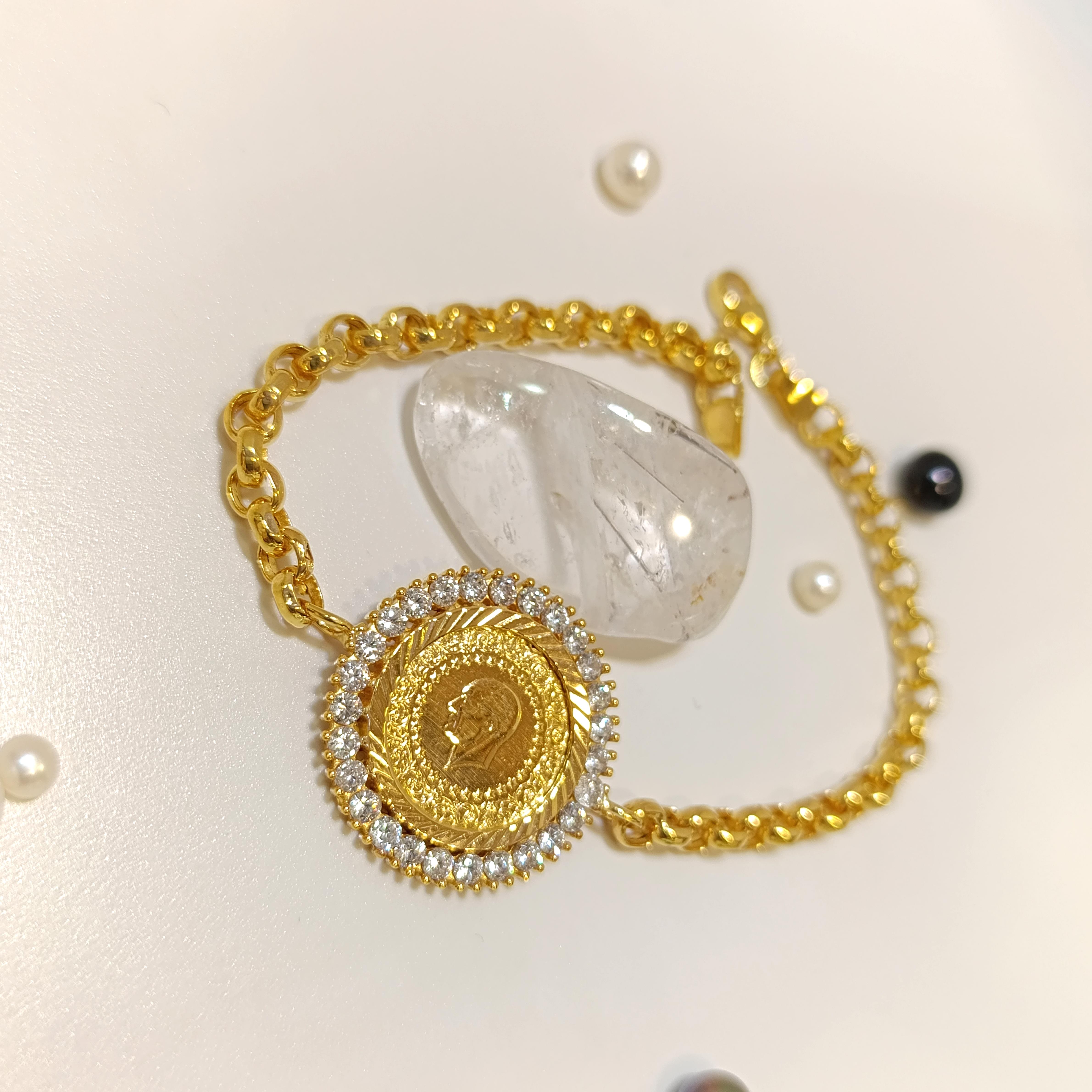 Çeyrek Altınlı Bileklik Künye HD VİDEOLU