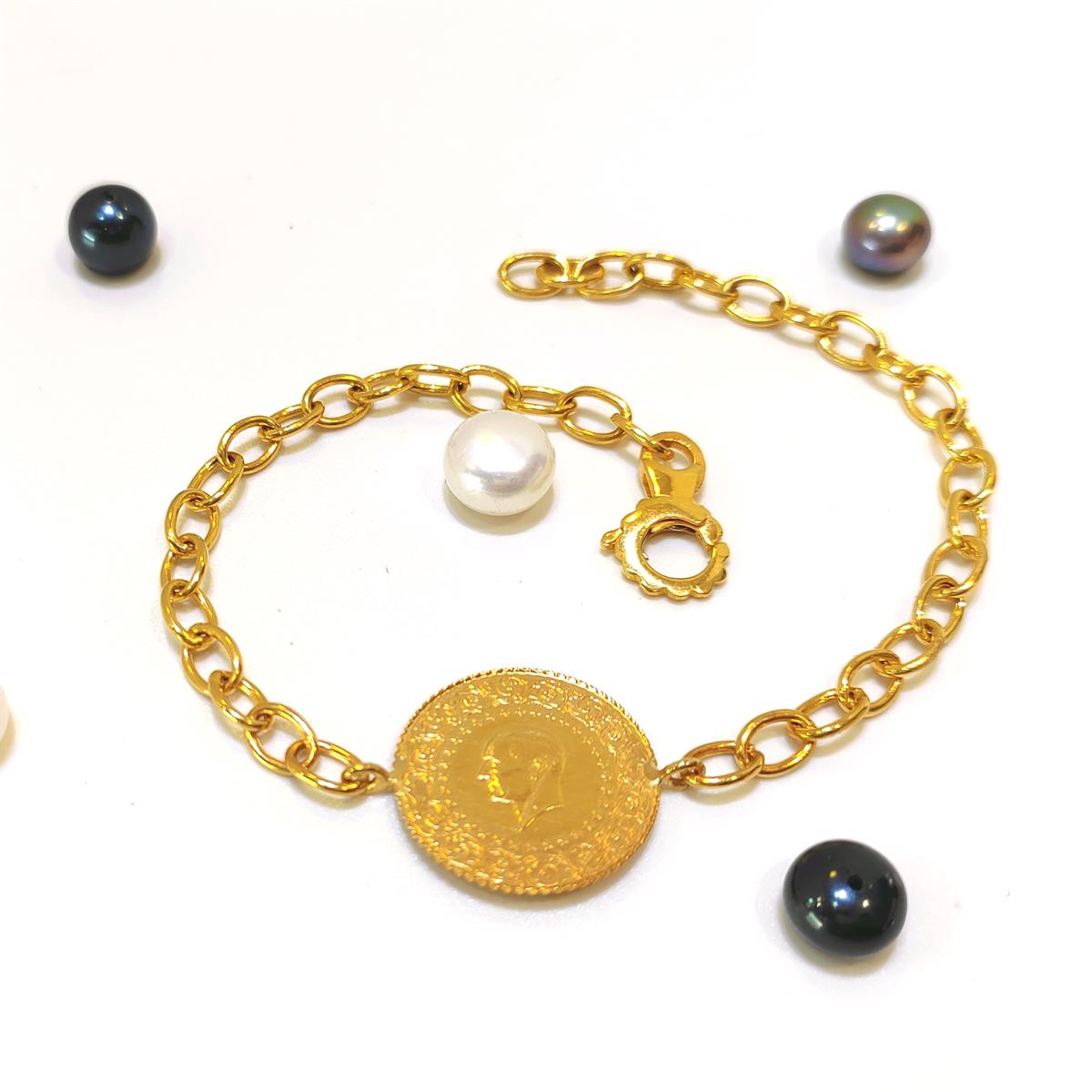 Çeyrek Altınlı Bileklik 22 Ayar altın HD VİDEOLU