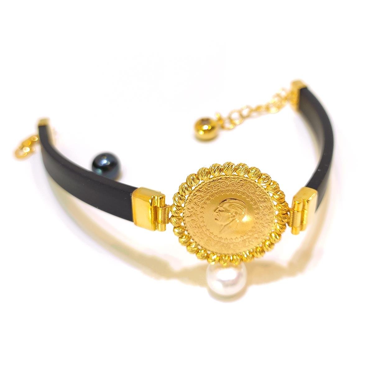 Çeyrek Altınlı Dorika Toplu Bileklik 22 Ayar+14 ayar HD VİDEOLU