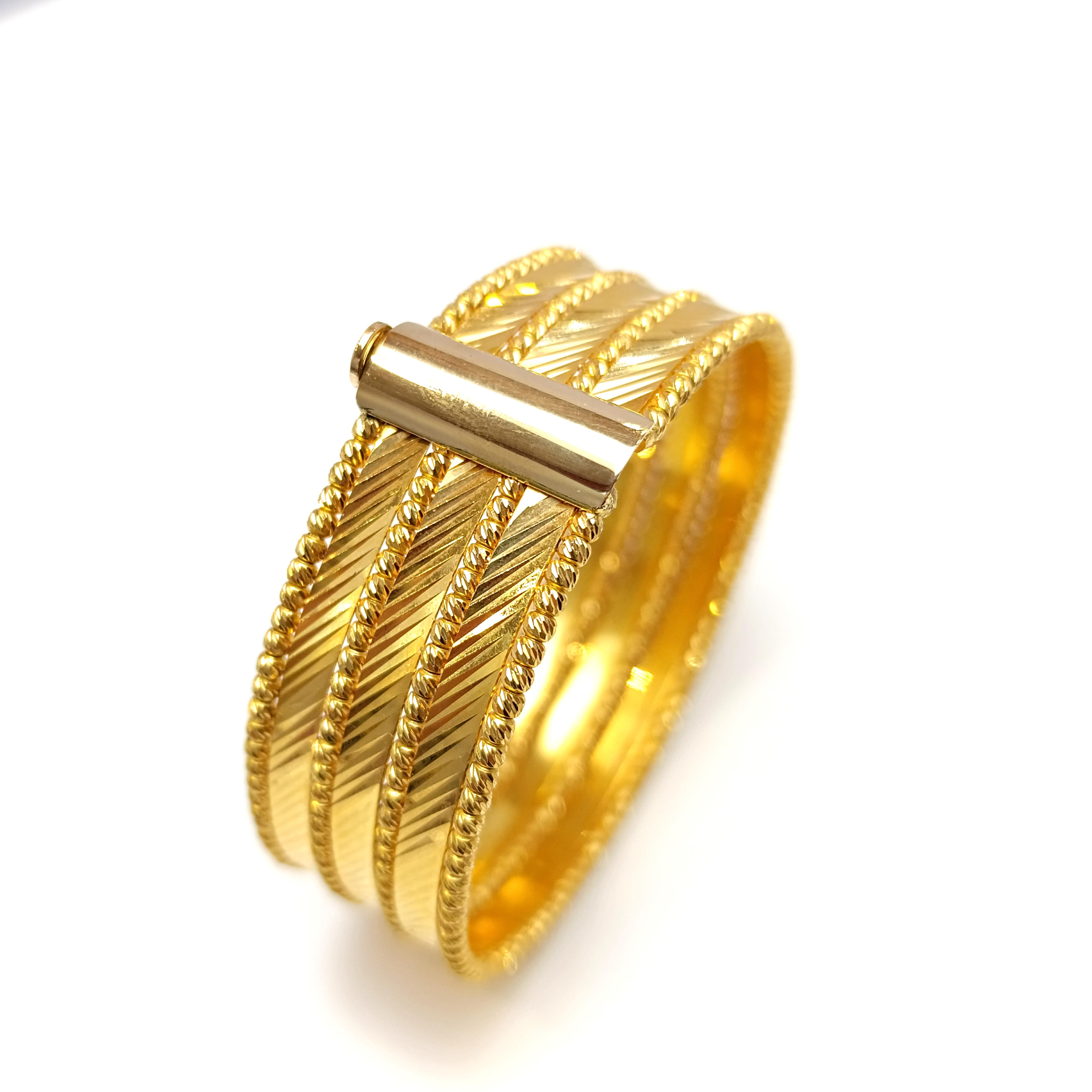 Dorika Toplu Kelepçe Bilezik 22 Ayar Altın HD VİDEOLU