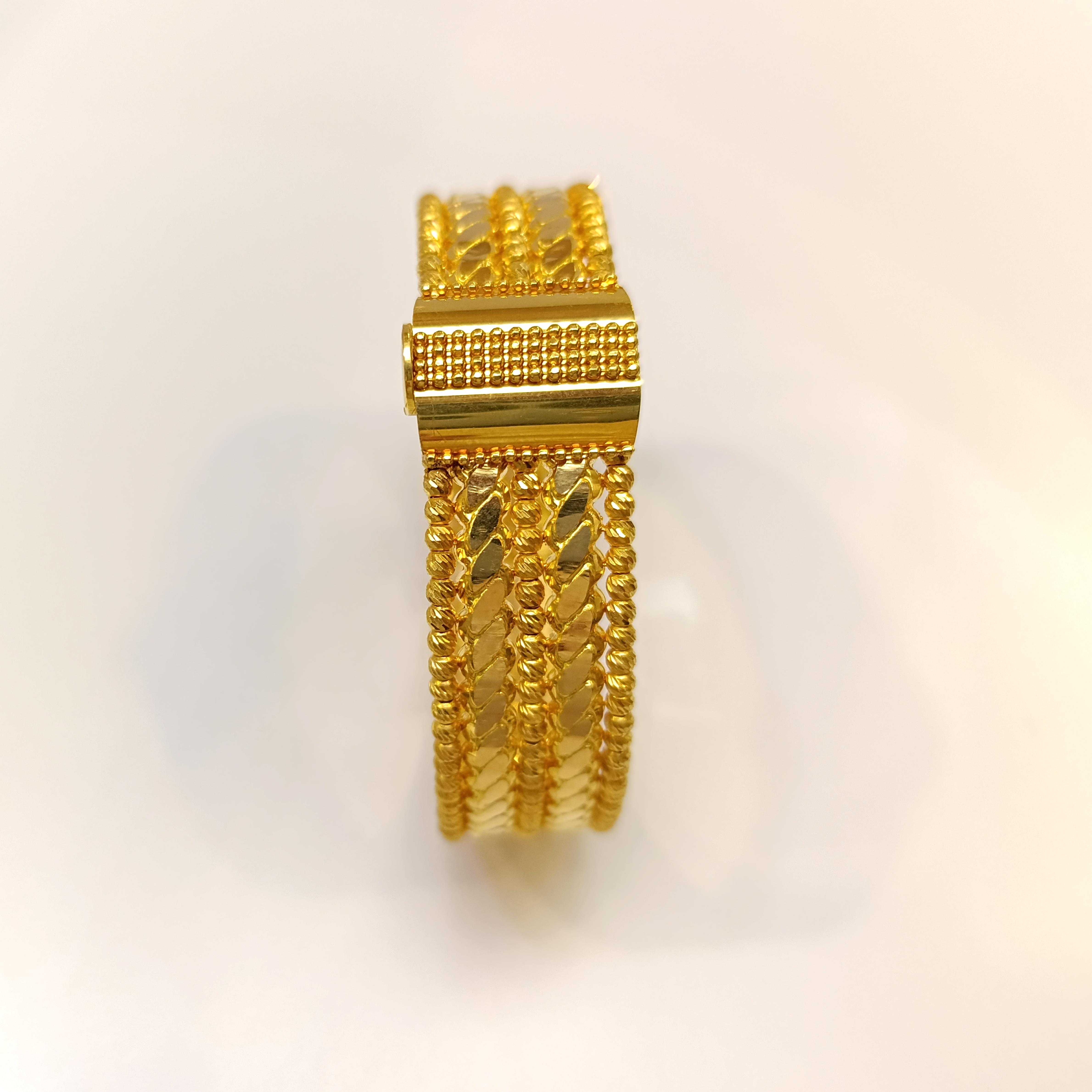 Dorika Toplu Mersin Kelepçe Bilezik 22 Ayar Altın HD VİDEOLU