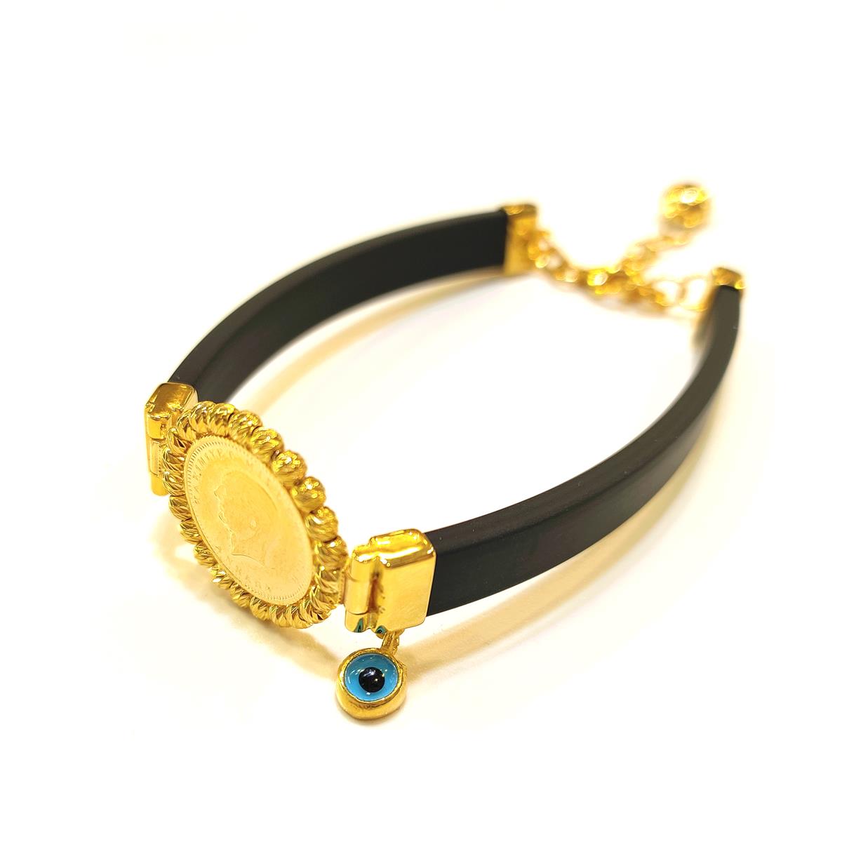 Göz Boncuklu Atalira Çeyrek Dorika Toplu Bileklik 22 Ayar+14 ayar HD VİDEOLU