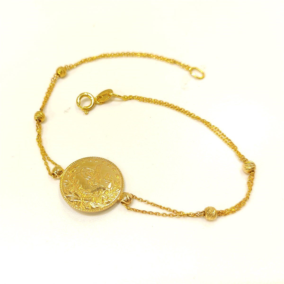 Reşat Çeyrek Altınlı Forse Zincirli  Künye Bileklik Altın 4K VİDEOLU