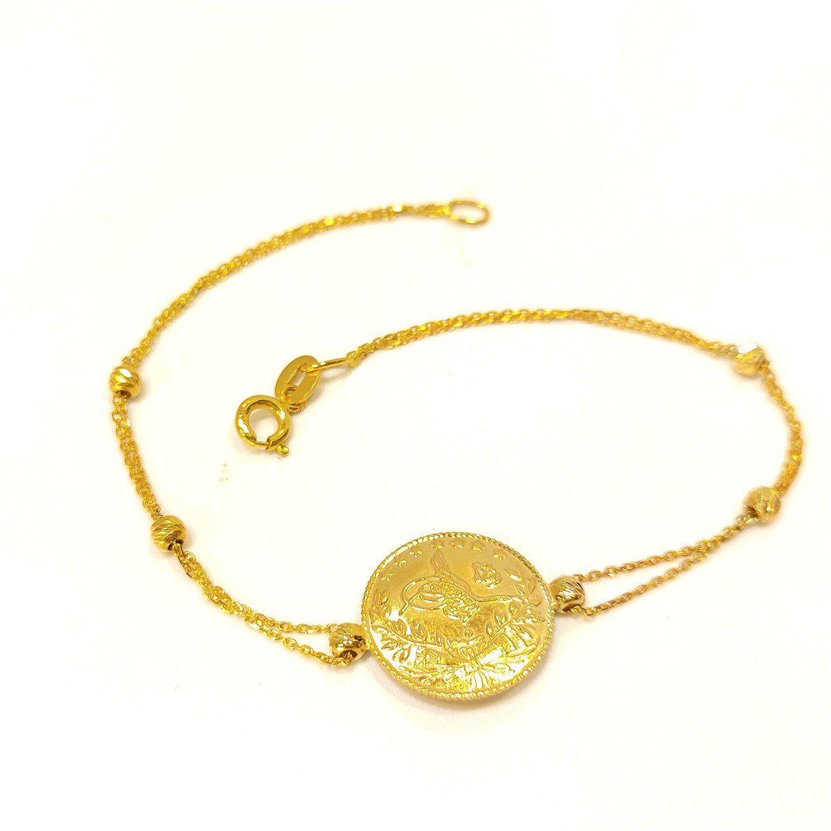 Reşat Çeyrek Altınlı Forse Zincirli  Künye Bileklik Altın 4K VİDEOLU