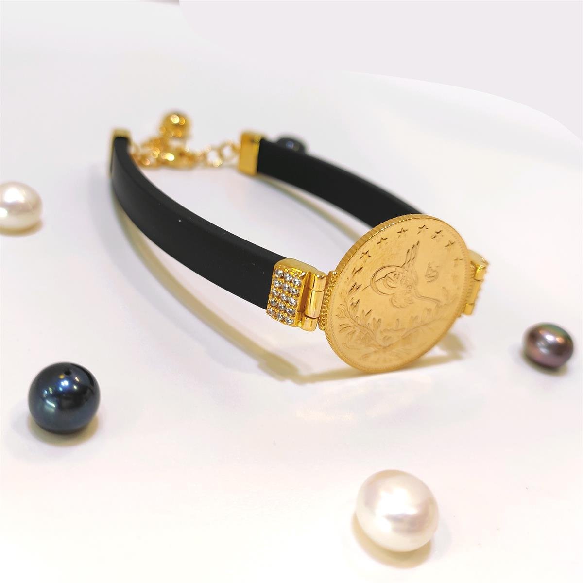 Reşat Tam Silikonlu Bileklik 22 Ayar+14 ayar Altın HD VİDEOLU