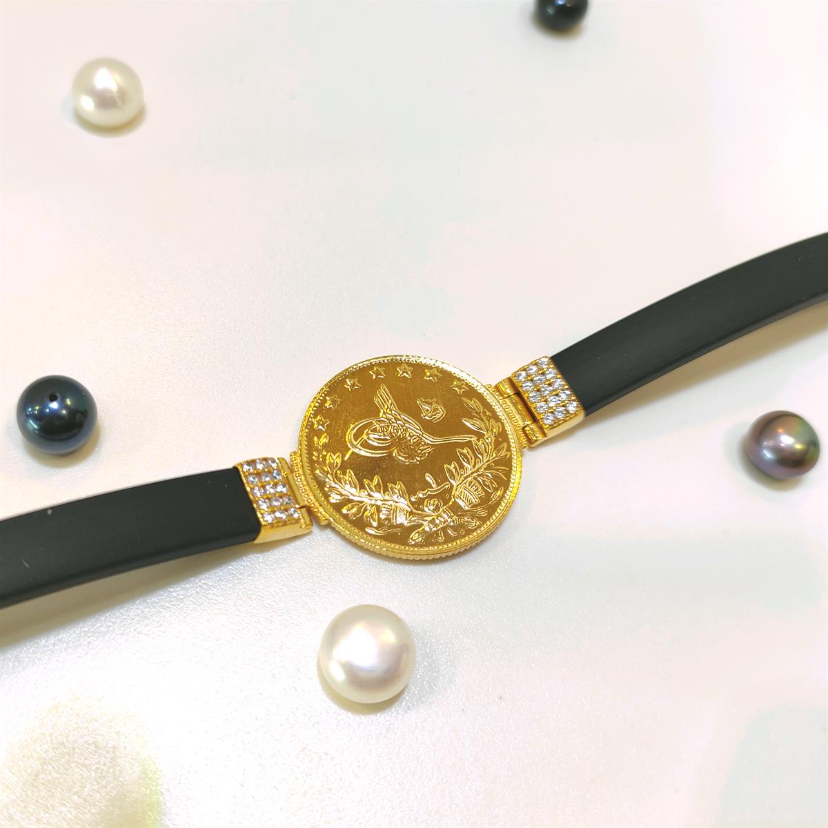 Reşat Tam Silikonlu Bileklik 22 Ayar+14 ayar Altın HD VİDEOLU