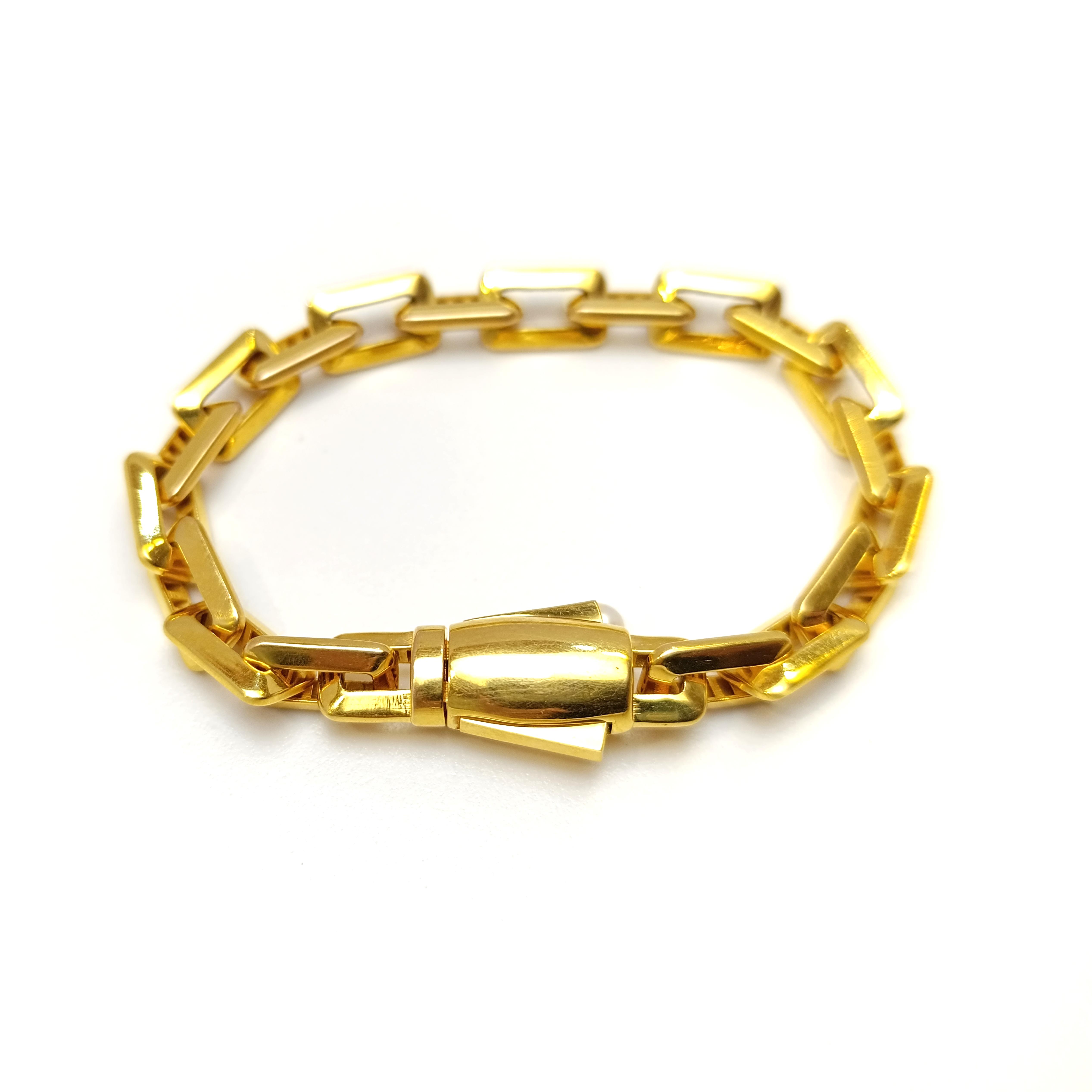 Zincir Bileklik Künye 22 Ayar Altın HD VİDEOLU