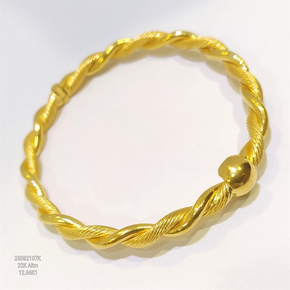 Burma Kelepçe Bilezik 22 Ayar Altın 