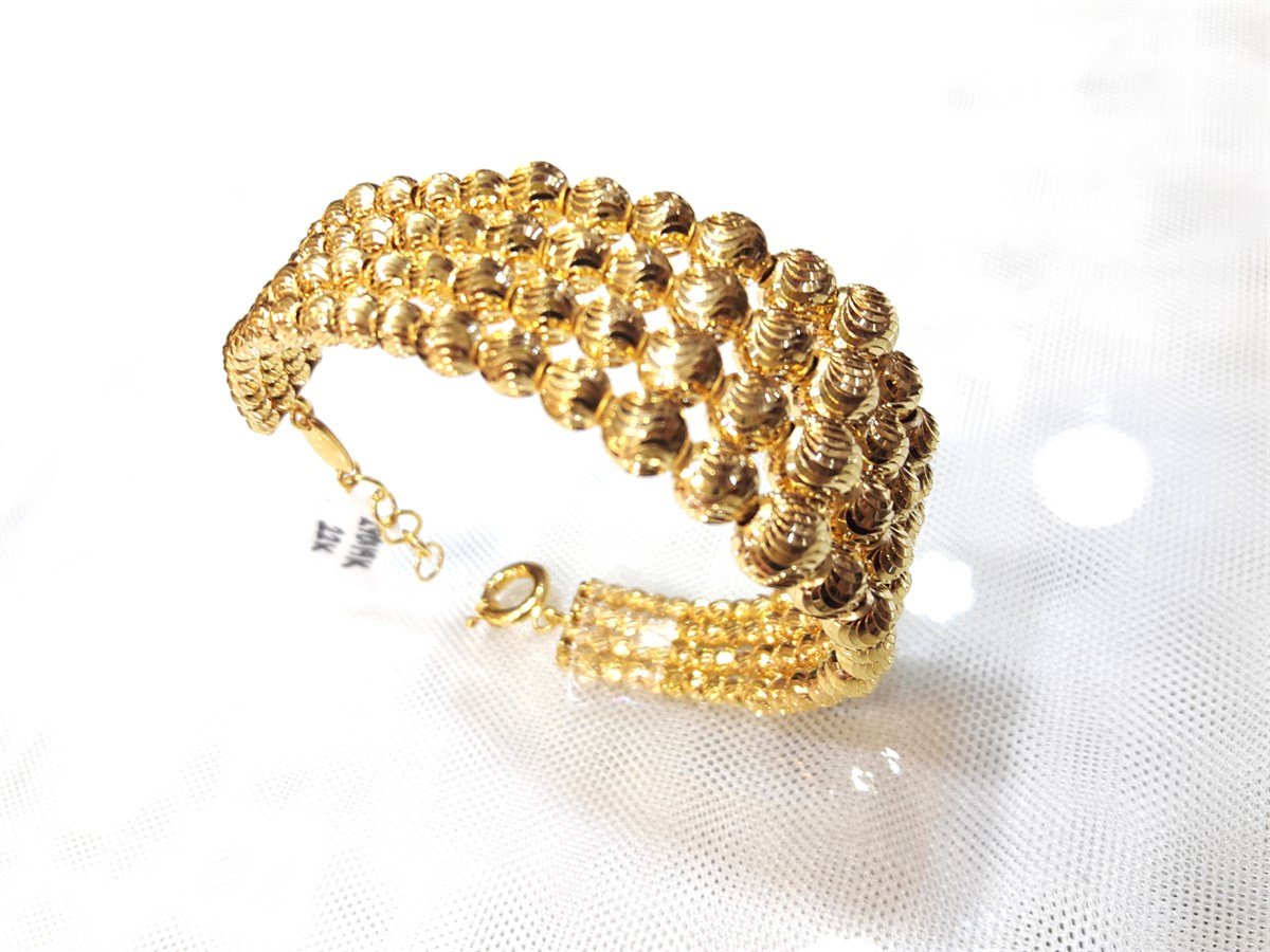 Dorika Toplu 4 Sıra Bilezik 22 Ayar Altın