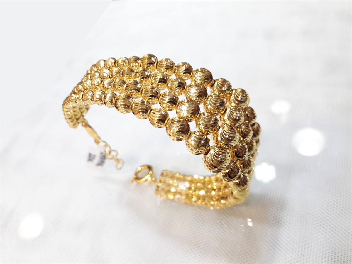 Dorika Toplu 4 Sıra Bilezik 22 Ayar Altın