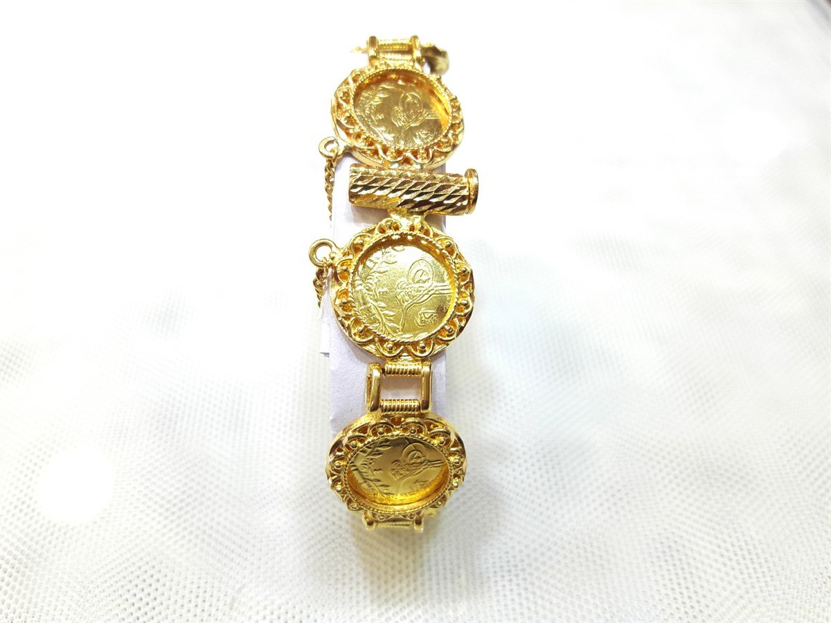 Reşat Çeyrekli Özel El İşi Künye 22 Ayar Altın