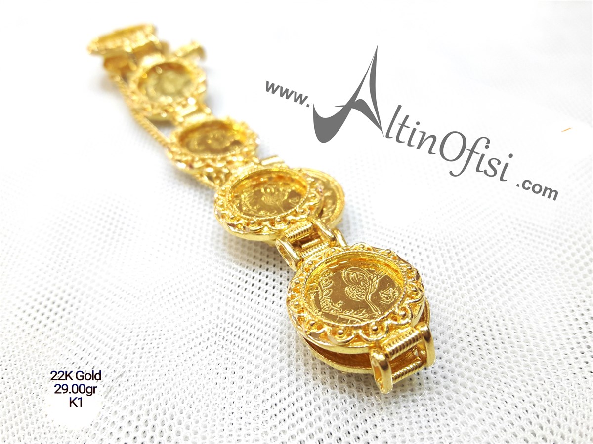 Reşat Çeyrekli Özel El İşi Künye 22 Ayar Altın