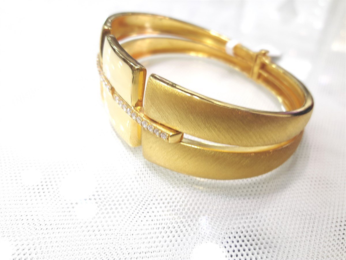 Tasarım Kelepçe Bilezik 22 Ayar Altın