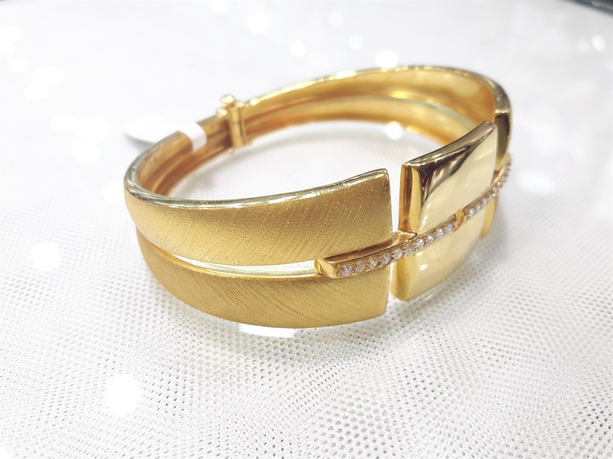 Tasarım Kelepçe Bilezik 22 Ayar Altın