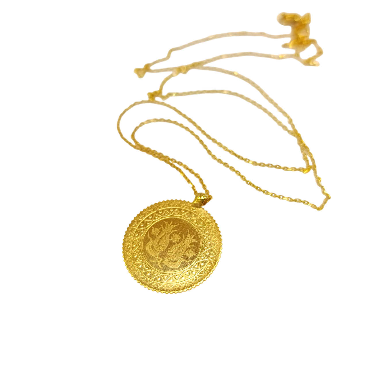 22K Gram Altınlı Kolye Zİncir 14 Ayar Altın HD VİDEOLU