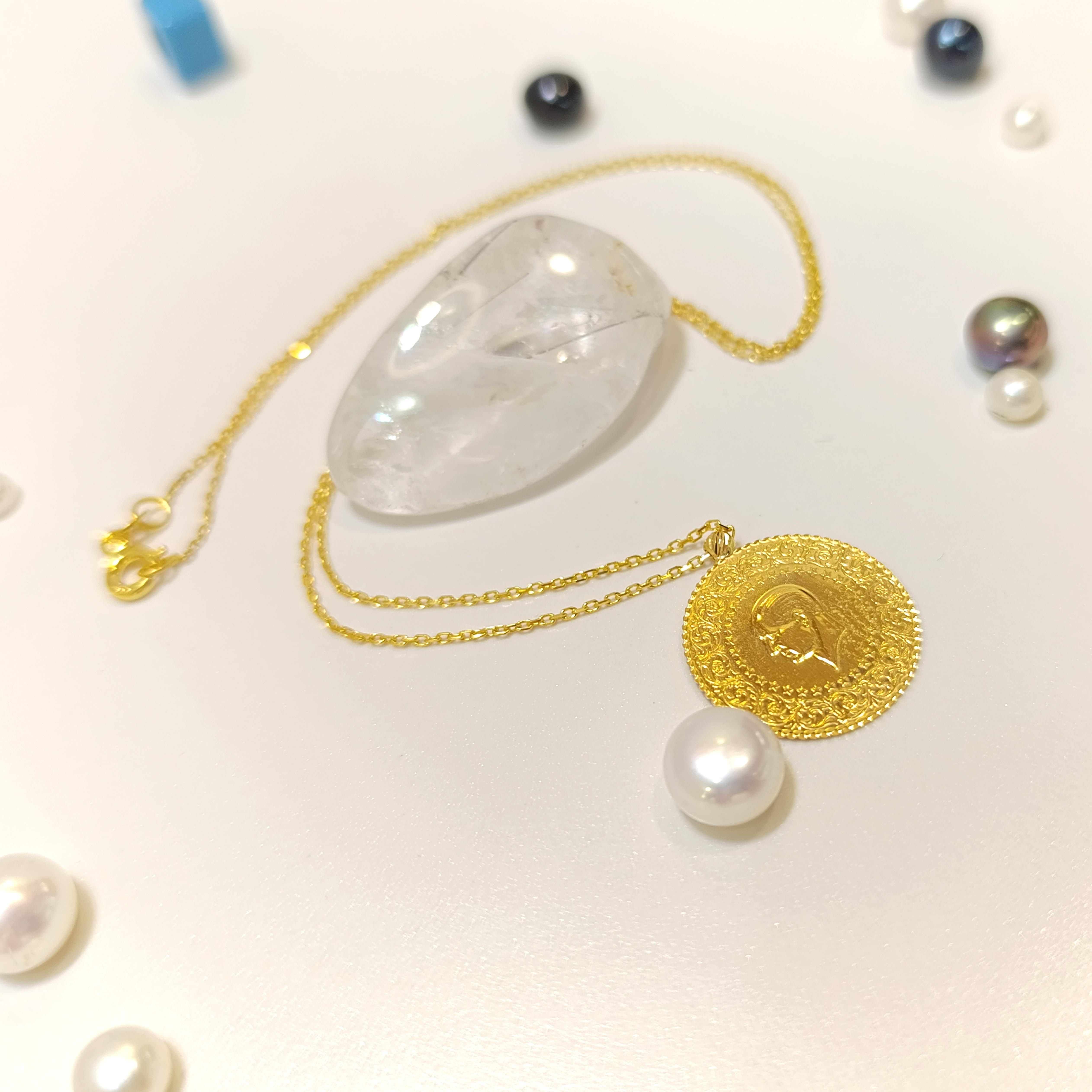 Çeyrek Altınlı Kolye HD VİDEOLU