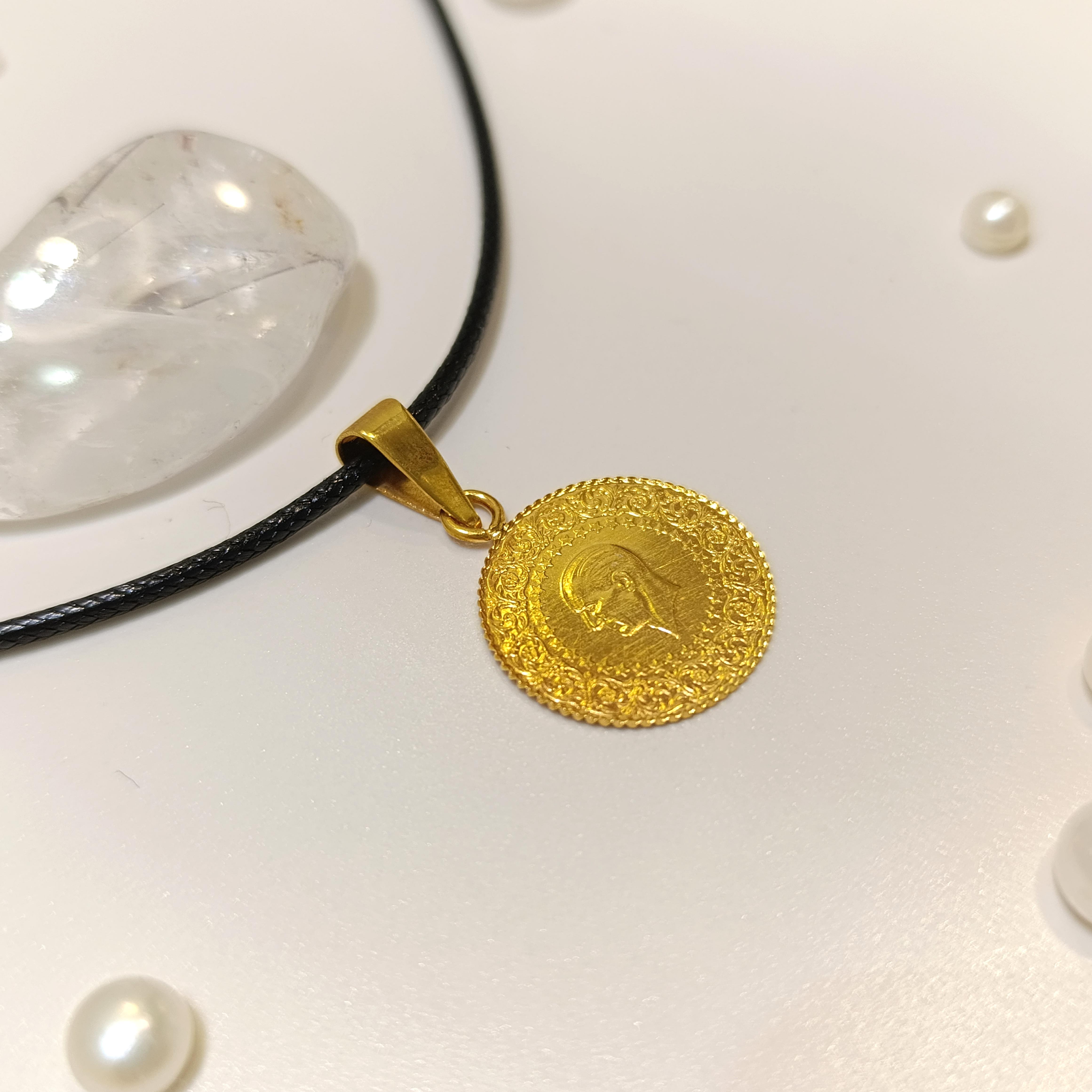 Çeyrek Altınlı Kolye HD VİDEOLU