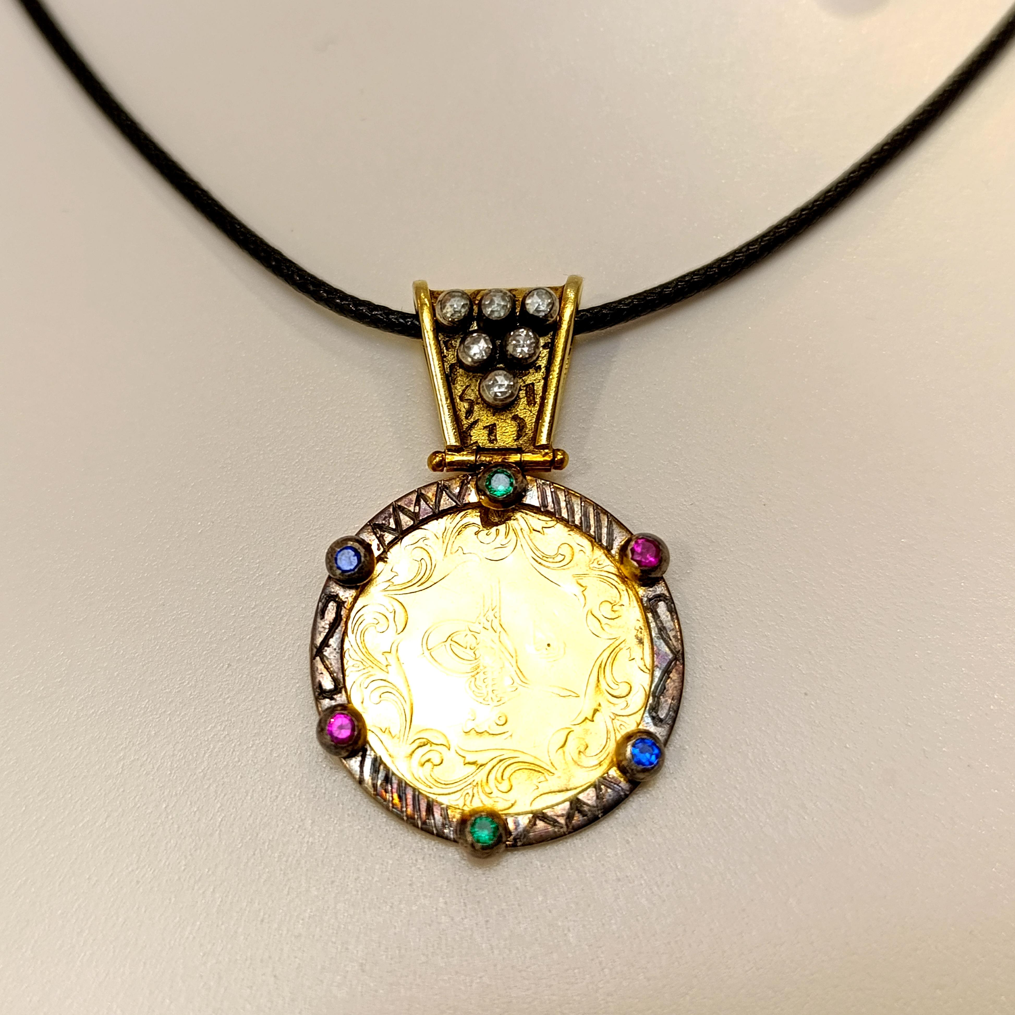 Özel Elmas Taşlı 21 Ayar Reşat Çİfte Sandıklı Gümüş ve !4 Ayar Parçalı HD VİDEOLU