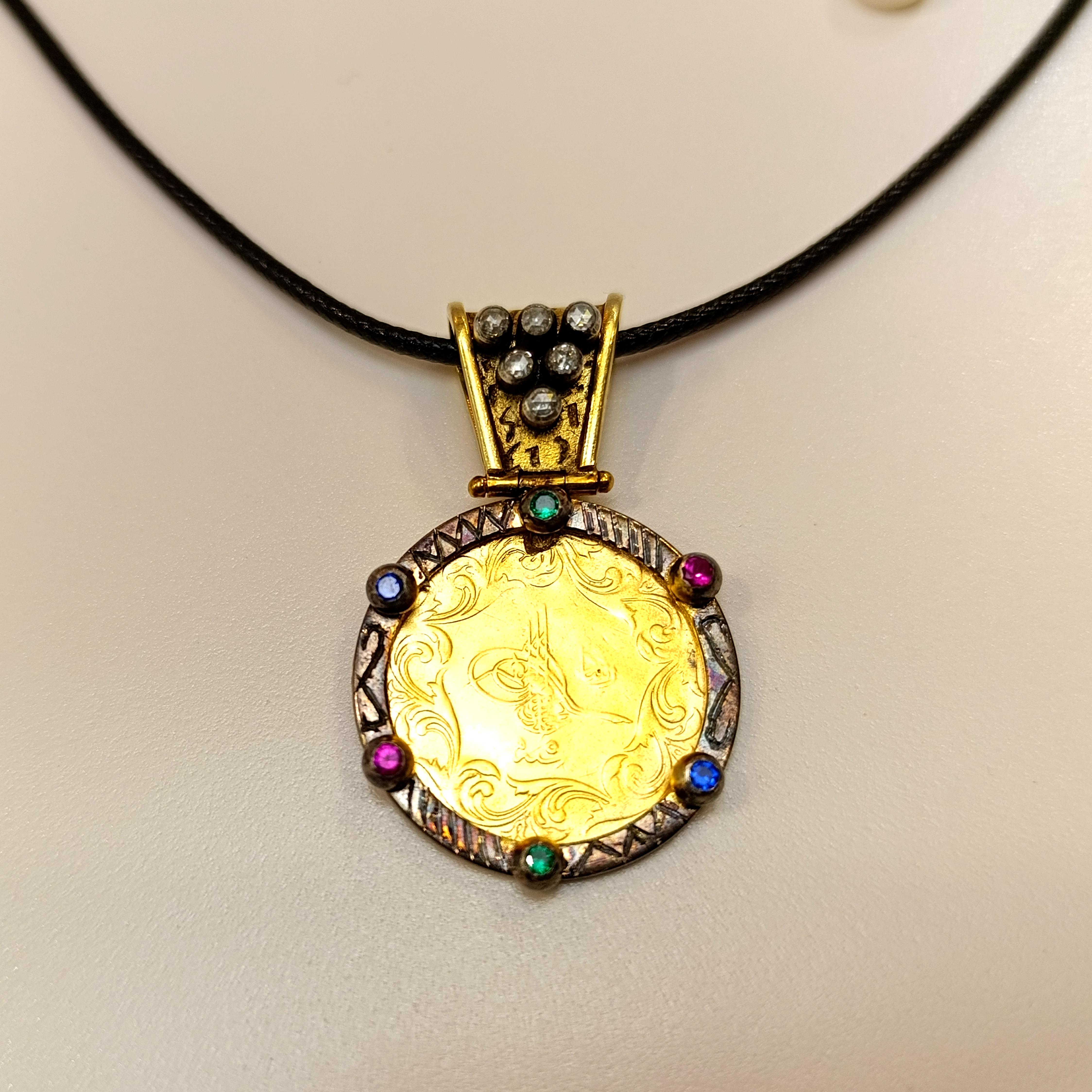 Özel Elmas Taşlı 21 Ayar Reşat Çİfte Sandıklı Gümüş ve !4 Ayar Parçalı HD VİDEOLU