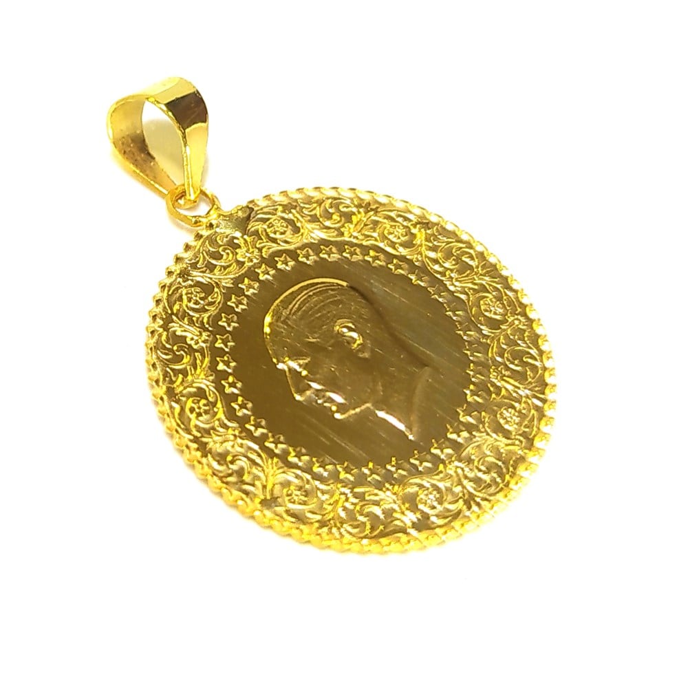 Teklik Tam Altınlı Kolye Ucu