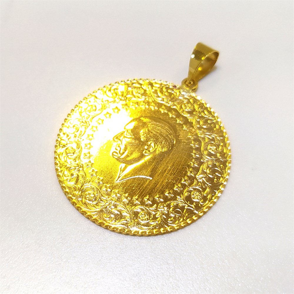 Teklik Tam Altınlı Kolye Ucu