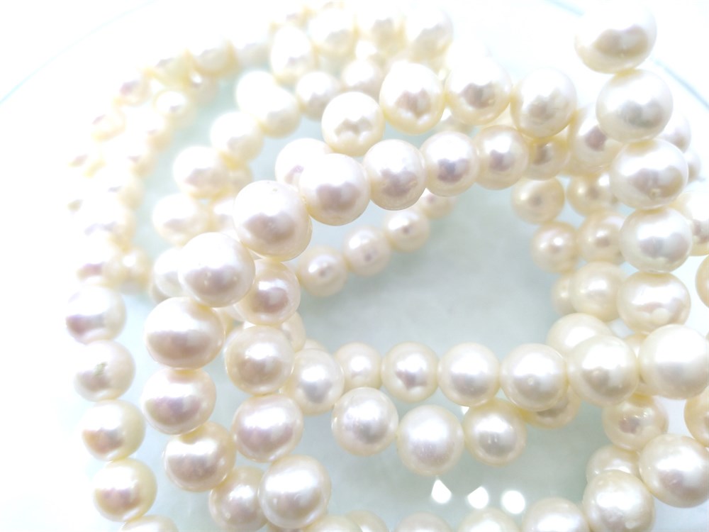 1cm Dizi İnci Gerdanlık 14 Ayar Altın