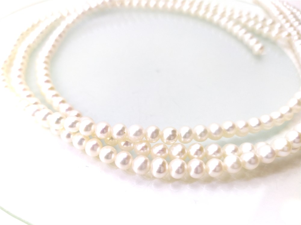 1cm Dizi İnci Gerdanlık 14 Ayar Altın