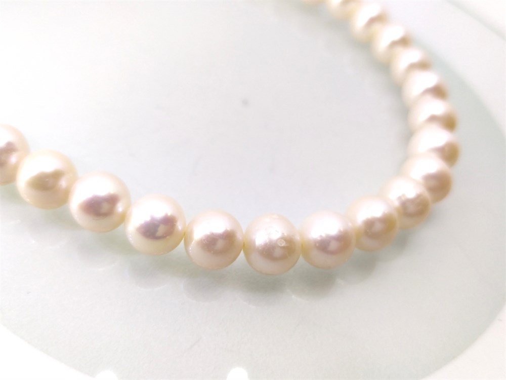 1cm Dizi İnci Gerdanlık 14 Ayar Altın