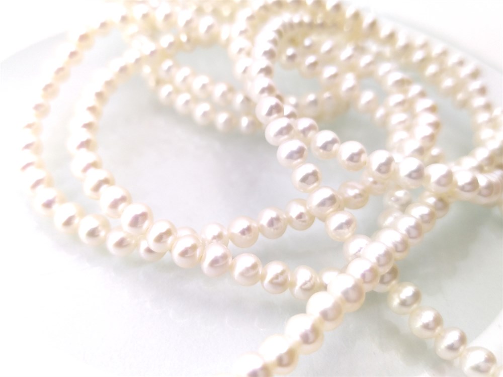 1cm Dizi İnci Gerdanlık 14 Ayar Altın