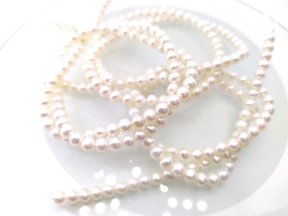 1cm Dizi İnci Gerdanlık 14 Ayar Altın