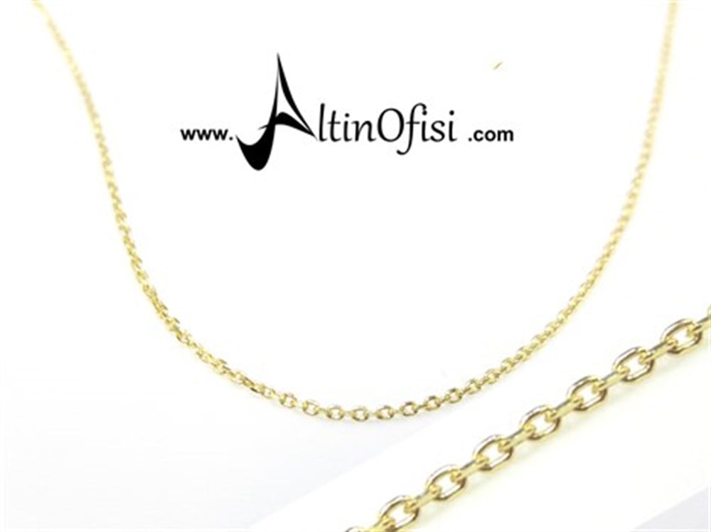 42cm Forse Zincir 14 Ayar Altın